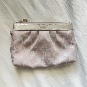 Mini coach pouch/ wristlet